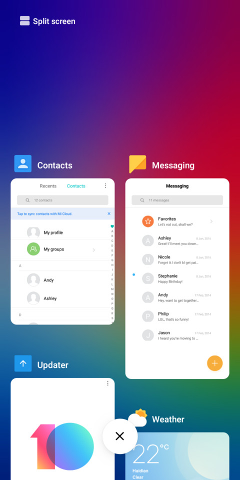 CleanUI v10 screenshot