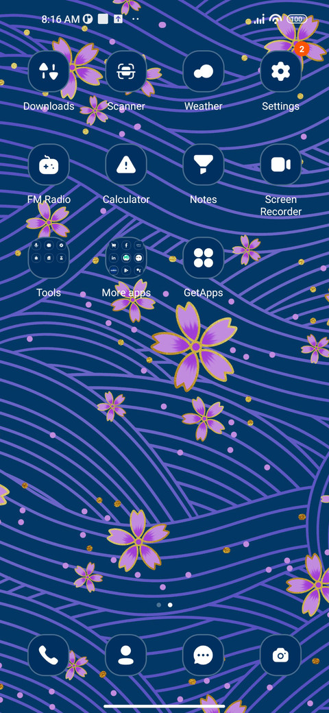 Floral screenshot