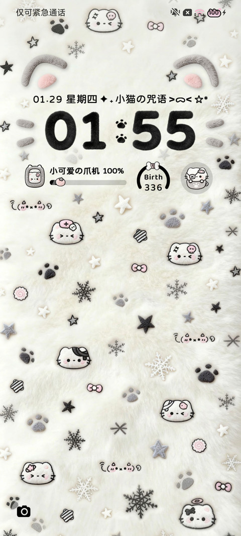 毛绒玻璃小黑猫咒语 screenshot