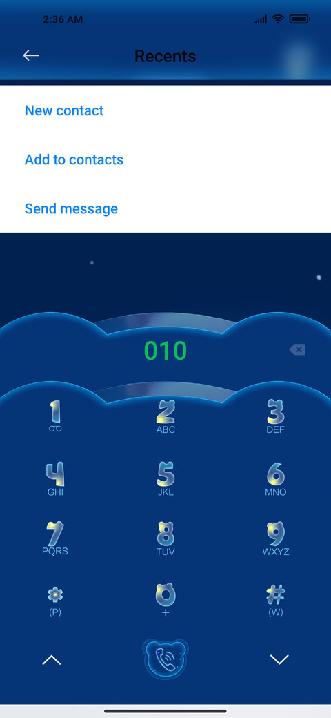 starry sky bear screenshot