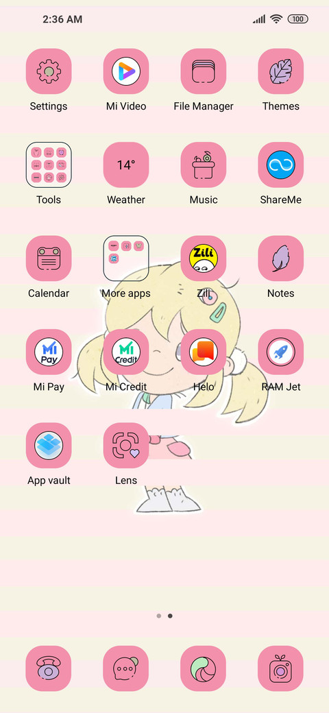 Pink stripe wow screenshot