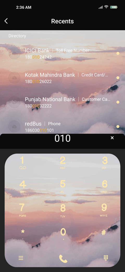 The clouds screenshot