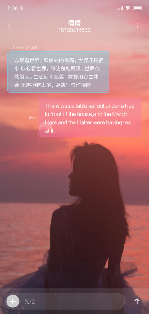 夕阳剪影 screenshot