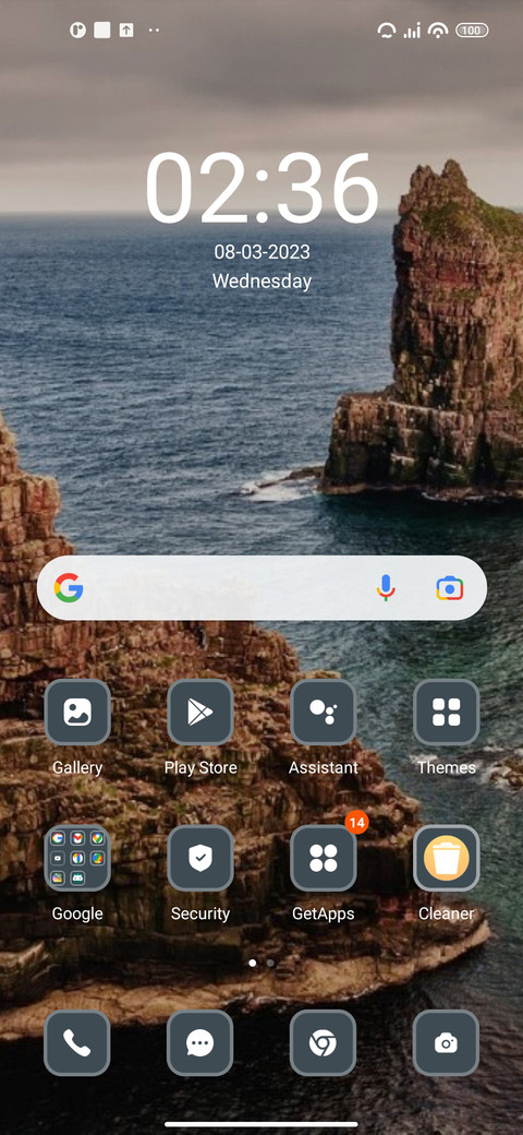 Sea cliff screenshot
