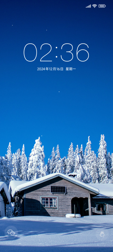 动态 大雪美景 screenshot
