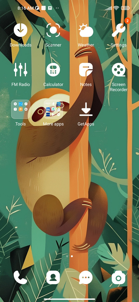 sloth screenshot