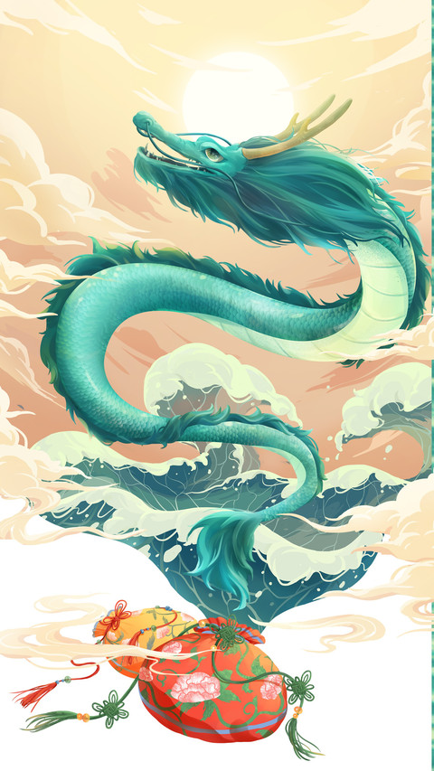 Chinese traditional festival dragon head up screenshot