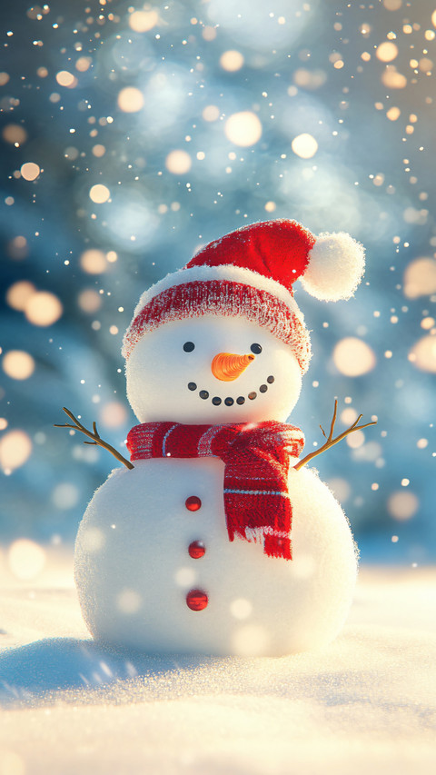Tranquil Snow Scene, Snowman's Silent Greeting screenshot