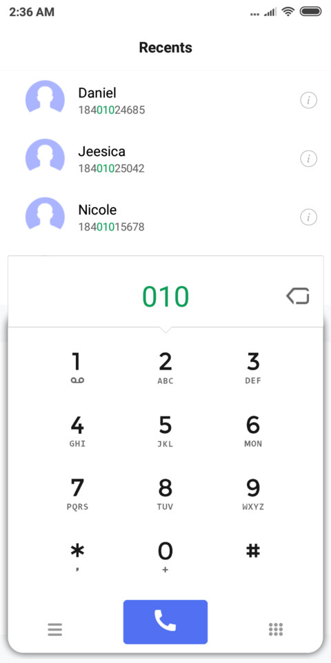BLUE screenshot