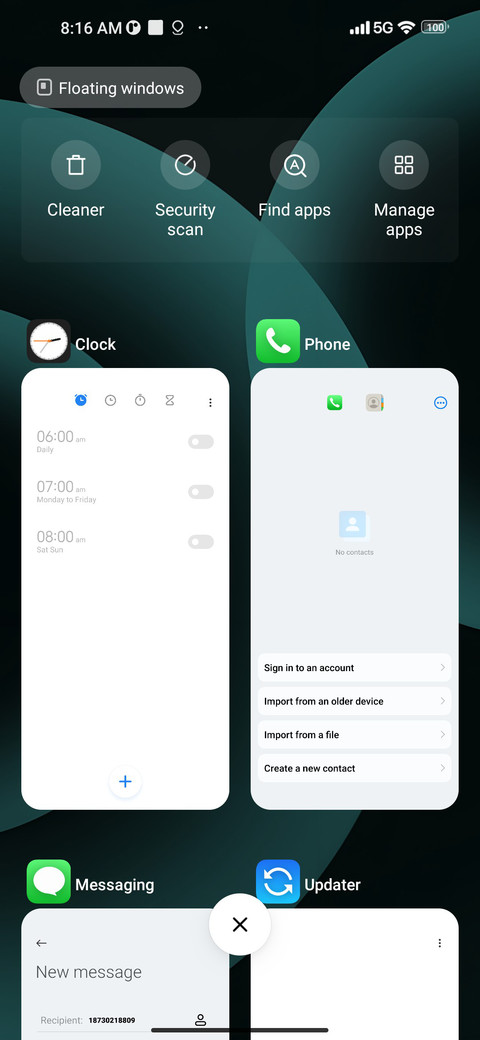 Coustom screenshot