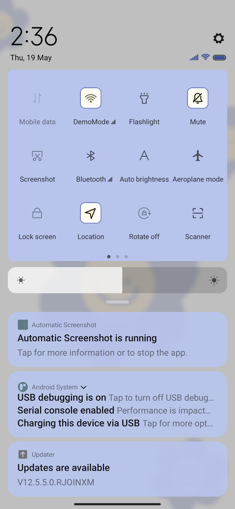 Klein Blue OS screenshot