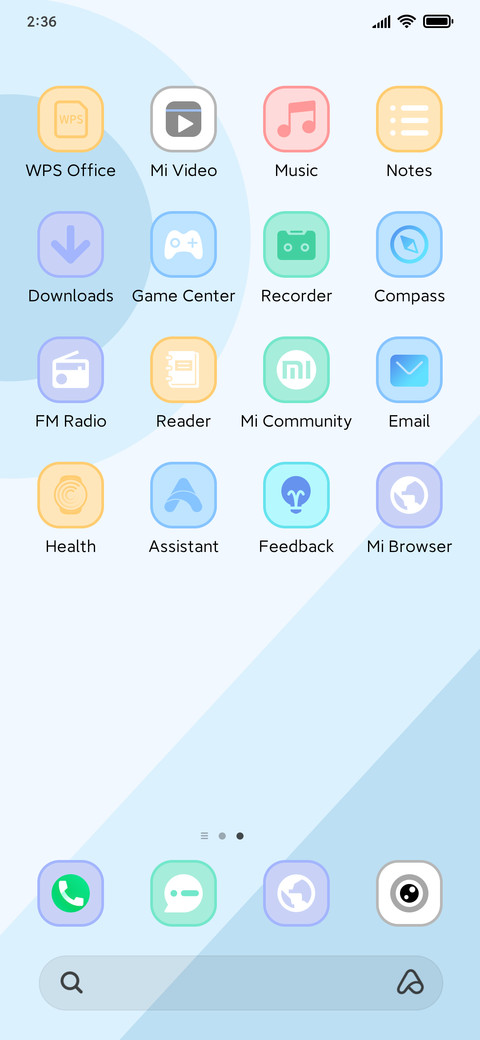 Refreshing blue screenshot