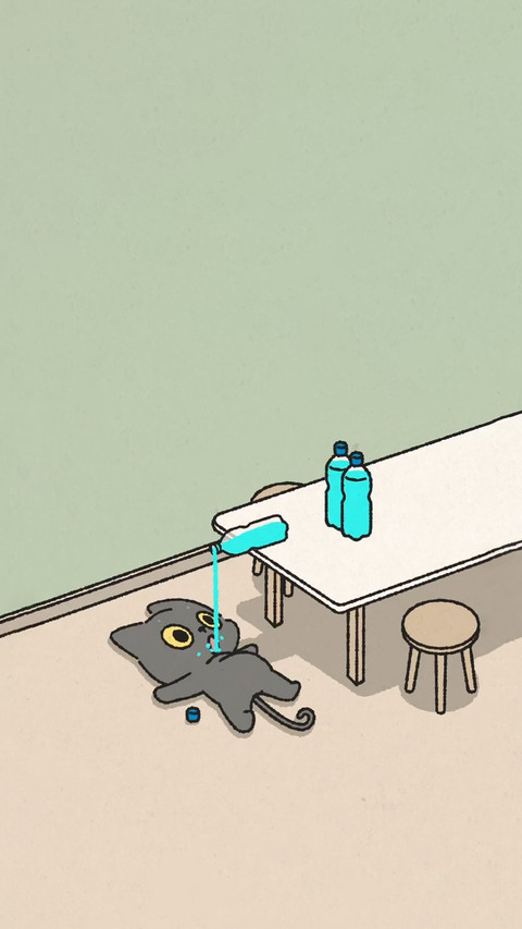 佛系打工人趣味壁纸-锐景创意 screenshot