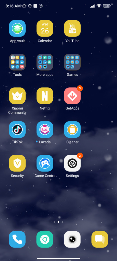 Cloud Clock screenshot