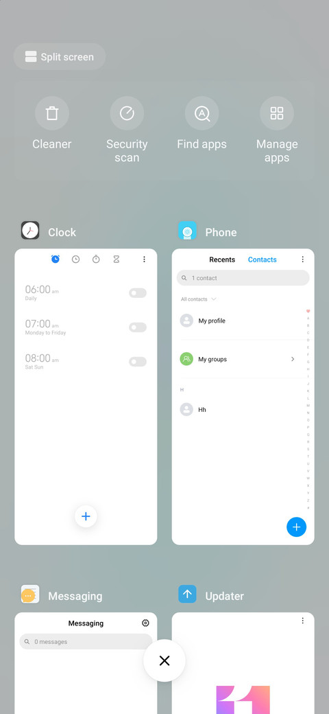 Colored text screenshot
