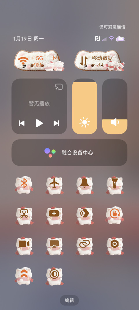 毛绒图标新年烟花猫 screenshot