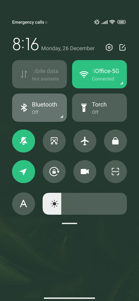 Green leaf flower screenshot