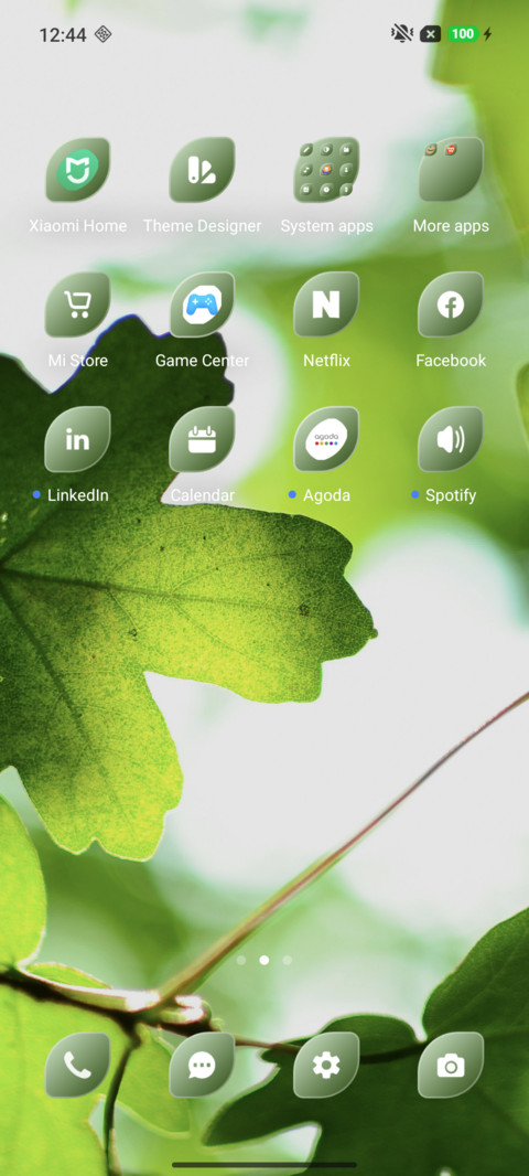 Vibrant leaf screenshot