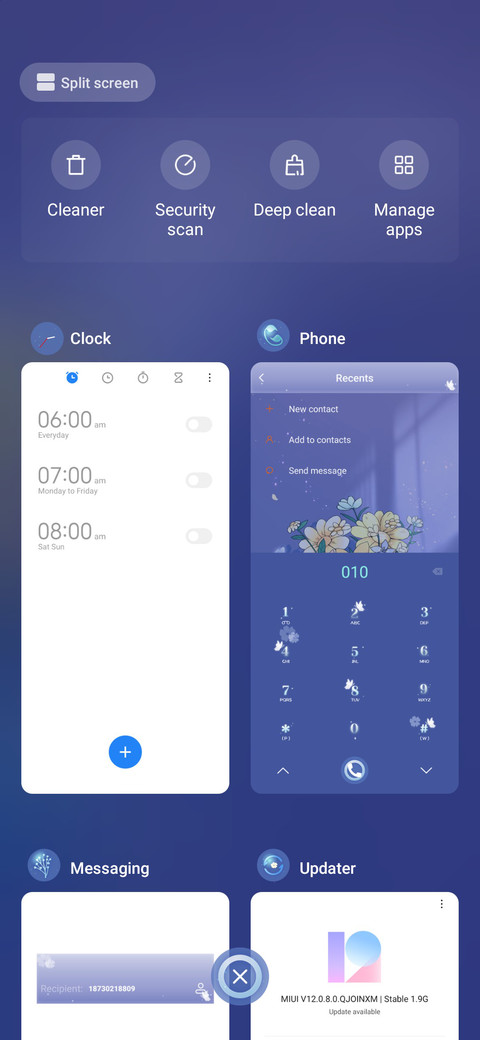Periwinkle blue screenshot