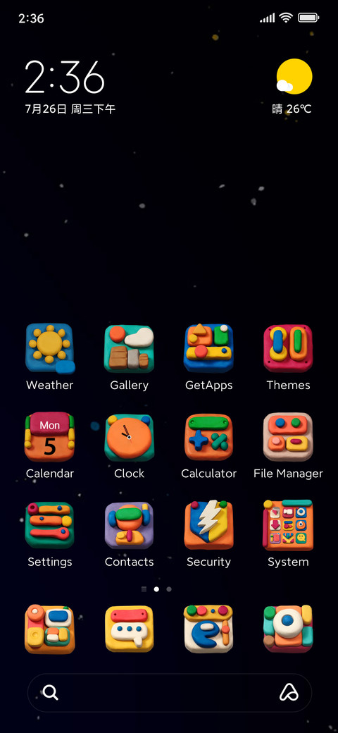 Clay ControlCenter screenshot