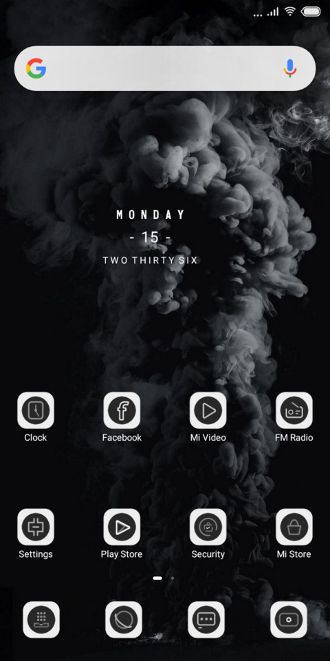 Dark White v10 pie screenshot