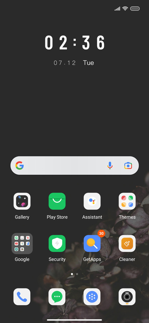 black and flower screenshot