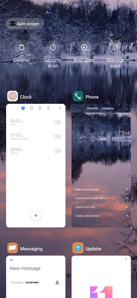 Morning snow screenshot