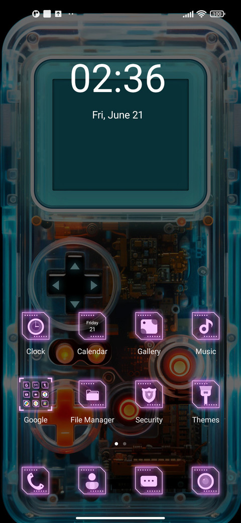 Cyber handheld screenshot