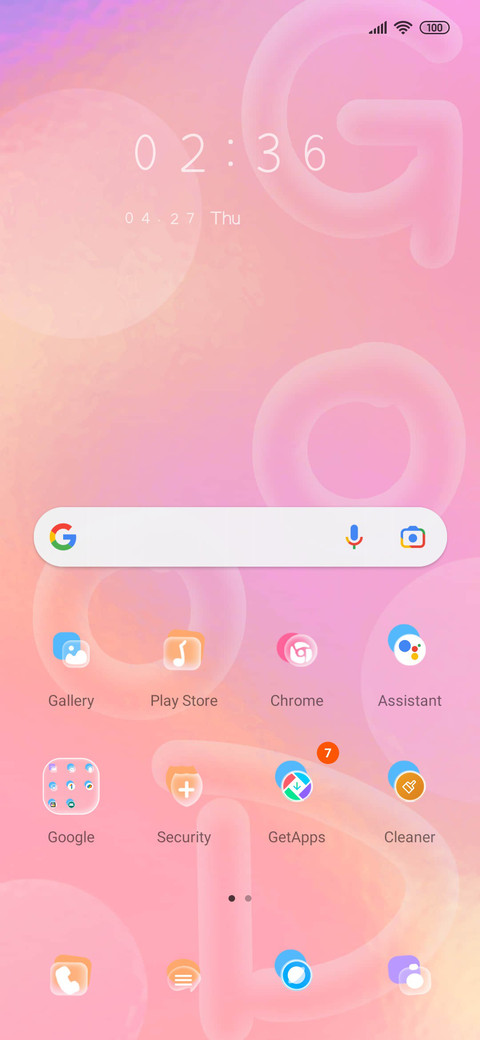 Letter bubble screenshot
