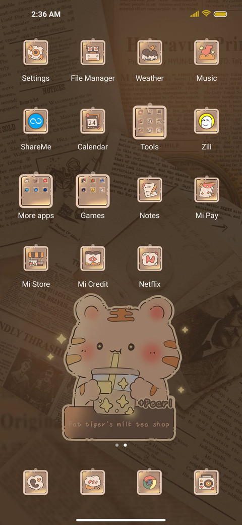 Fat tiger milk tea screenshot