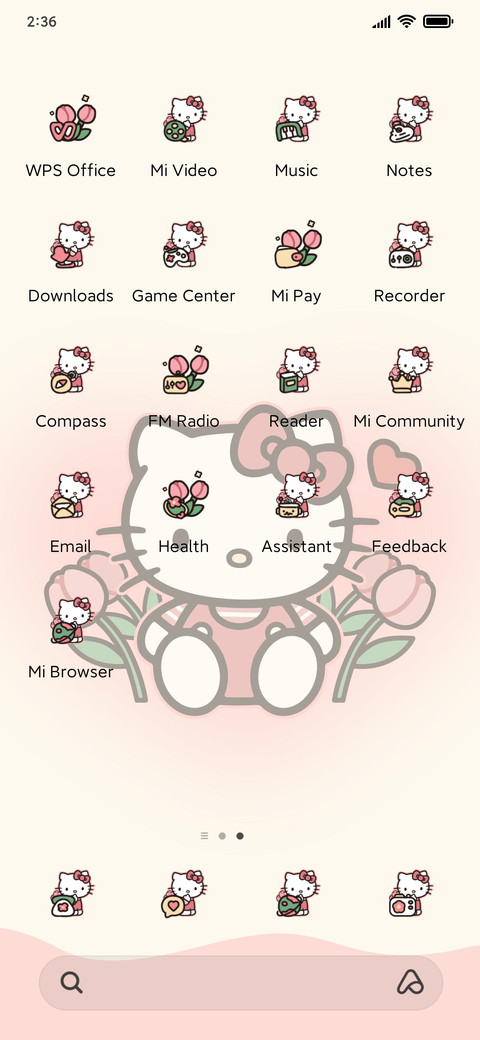 Hello Kitty tulips screenshot