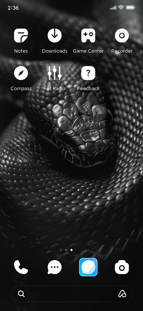 The snake screenshot