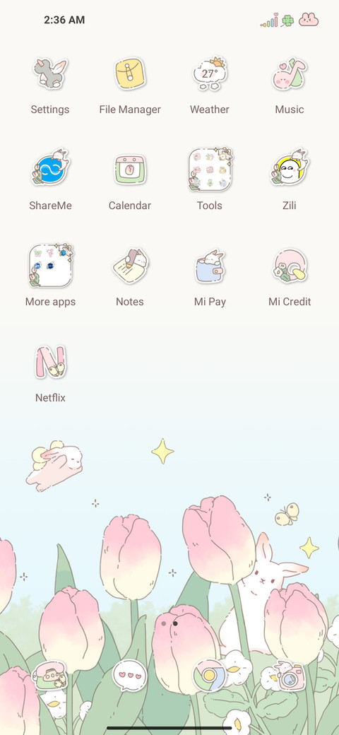 Tulips of rabbits screenshot