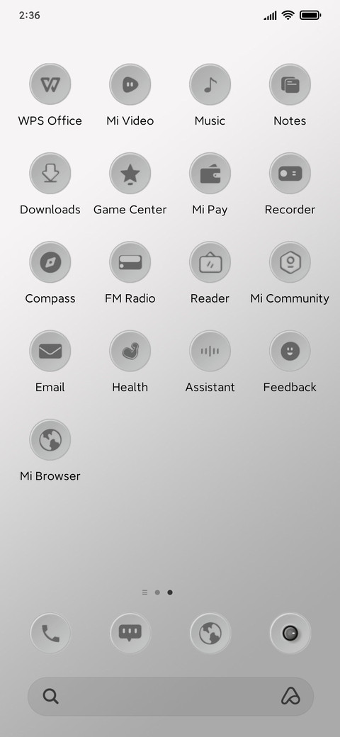 Gray analog screenshot