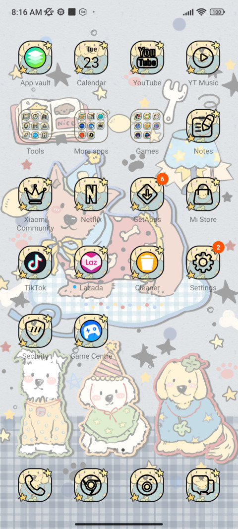Retro Doodle Paws screenshot