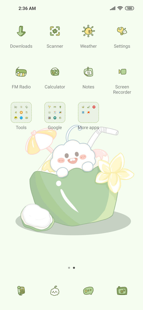 Milk ball coconut screenshot