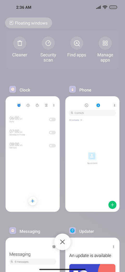 Gentle purple screenshot