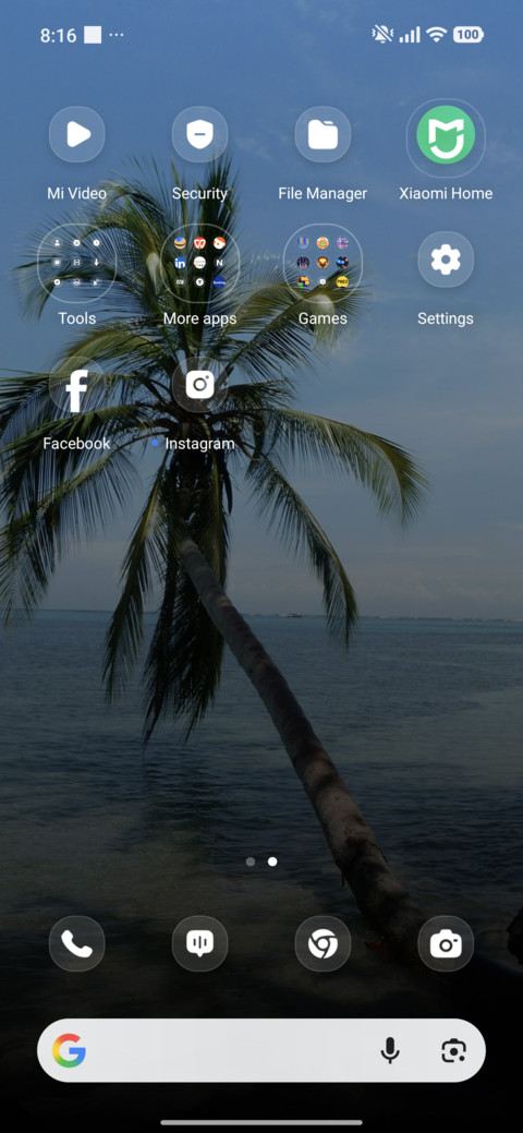 Tropical Blue screenshot