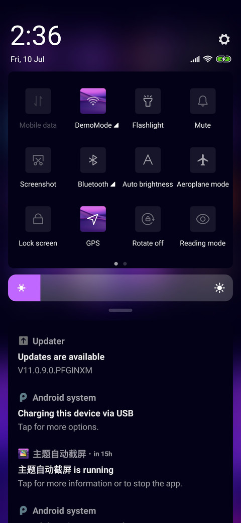 Space Purple  Dark  screenshot
