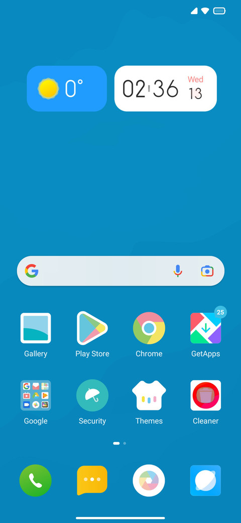 First screenshot