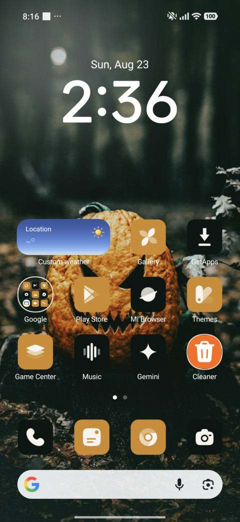 Pumpkin Glare screenshot