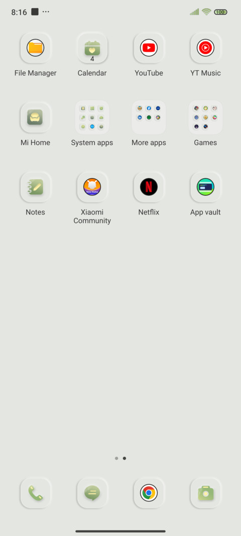 Cream green screenshot
