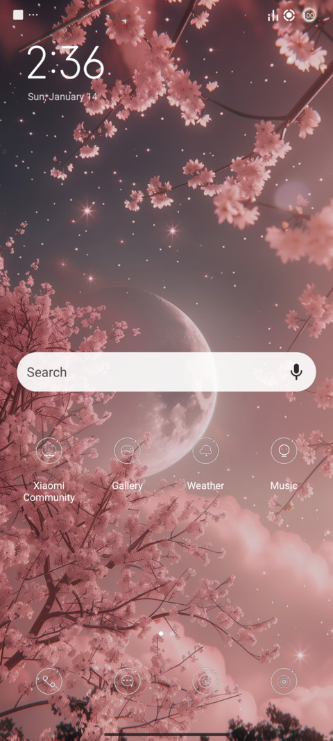 Romantic moon screenshot