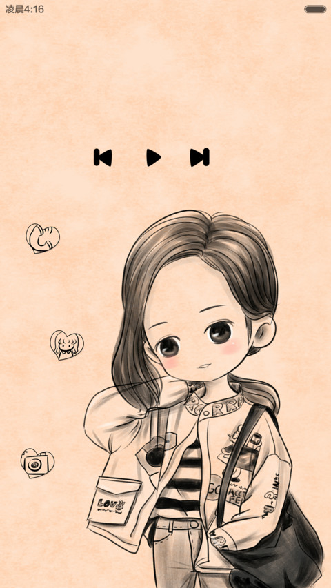 手绘可爱女人 screenshot