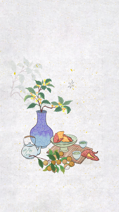 The fragrance of osmanthus in tea warms the stomach and screenshot