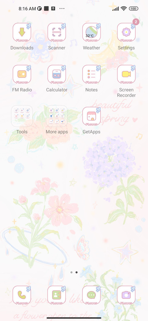 Pink Flowers screenshot