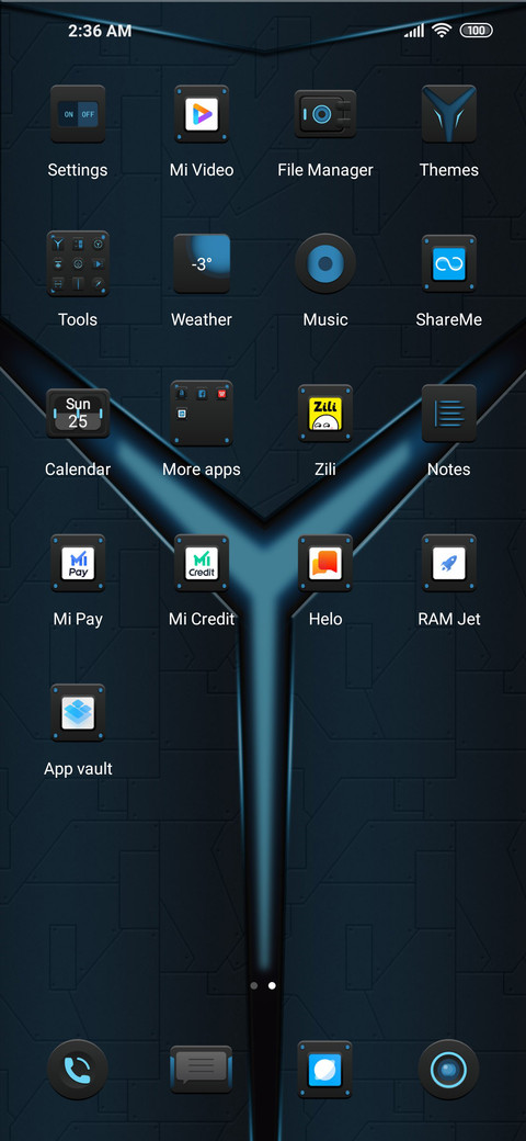 Mechanical blue screenshot