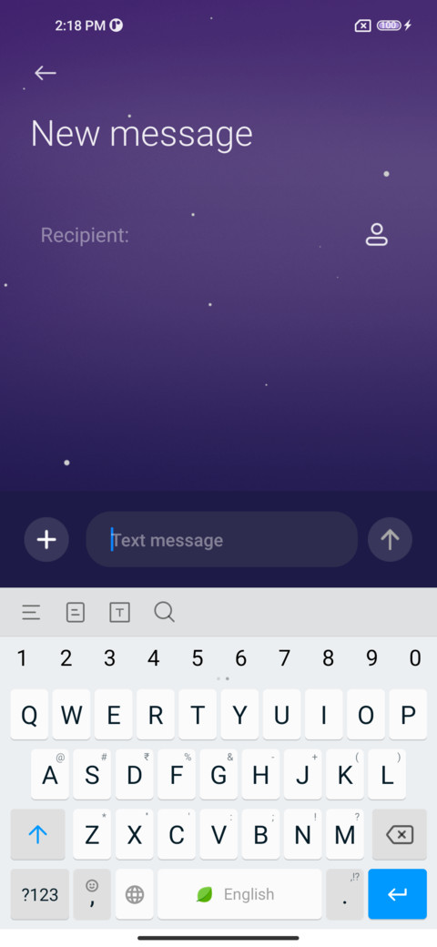 Dynamic gradient screenshot