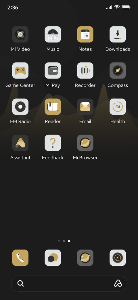 Longitudinal mount screenshot
