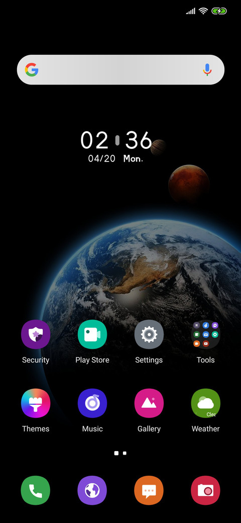 Blue planet screenshot